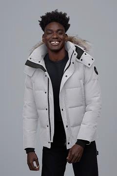 Chamarras Canada Goose Hombre México - Wyndham Abrigos Black Label Blancos UO5642709
